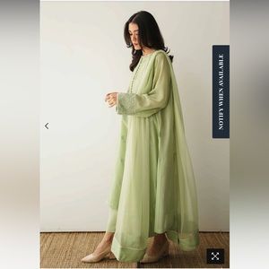 Zara shahjahan chiffon dress size S